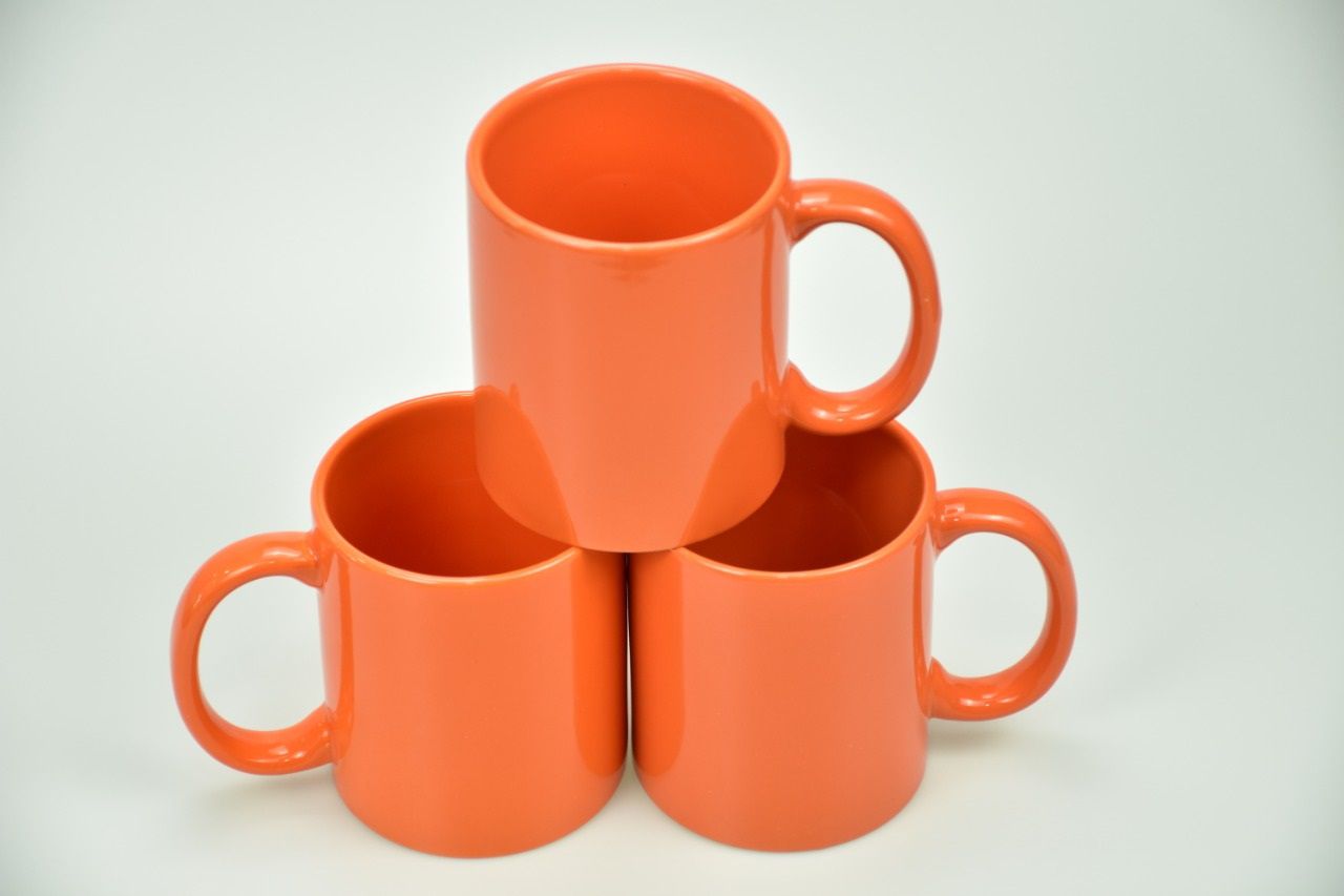 Colored Mugs Orange